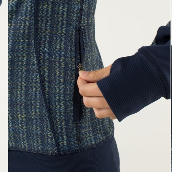 Lululemon Nice Asana Jacket in Ziggy Wee August Inkwell / Inkwell Sz 8 - Picture 4 of 12